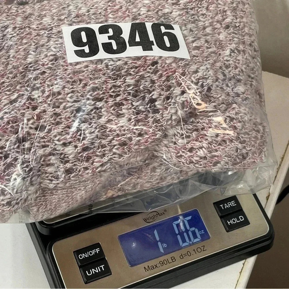 Lane Bryant Size 14/16 Long sleeve Loose Knit Cardigan Open Front 9346 - Picture 6 of 9